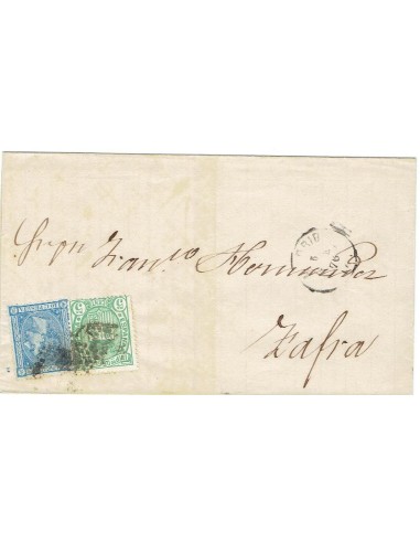 FA7585B. HISTORIA POSTAL. 1876, correo dirigido a Zafra