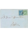 FA7585C. HISTORIA POSTAL. 1876, correo dirigido a Zafra