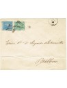 FA7585D. HISTORIA POSTAL. 1876, correo dirigido de Madrid a Bilbao