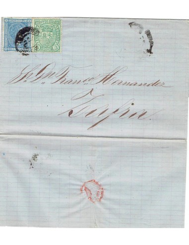 FA7586. HISTORIA POSTAL. 1876, correo dirigido a Zafra