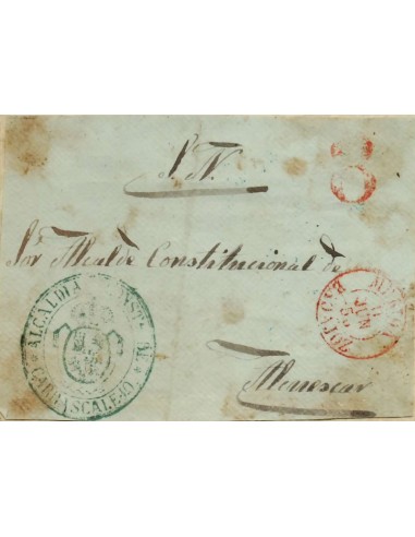 FA0653-10. HISTORIA POSTAL. 1855, 11 de junio. Mérida a Alcuescar