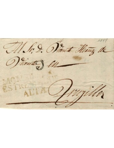 FA1156. PREFILATELIA. 1844, 7 de mayo. Sobrescrito circulado de Navacepedilla de Corneja a Trujillo