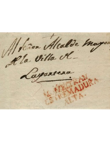FA1156D. PREFILATELIA. 1831, 11 de junio. Sobrescrito circulado de Mombeltran a Lagartera