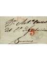 FA1164-31. PREFILATELIA. 1846, 18 de febrero. Sobrescrito circulado de Villagarcia de Arosa a Palmeira