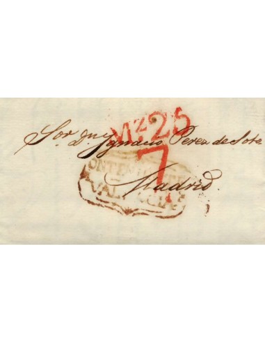 FA1168D. PREFILATELIA. 1831, 20 de marzo. Sobrescrito circulado de Bocairent a Madrid