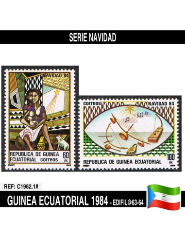 Guinea Ecuatorial 1984. Navidad (MNH) EDI@63-64