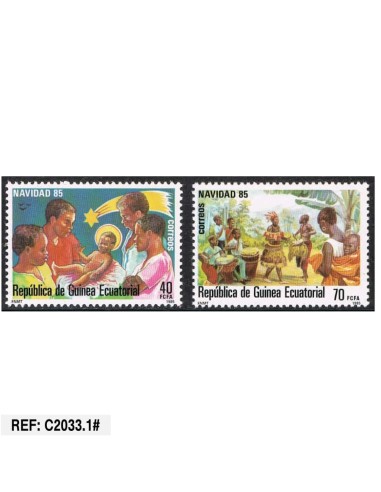 Guinea Ecuatorial 1985. Navidad (MNH) EDI@71-72