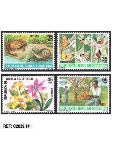 Guinea Ecuatorial 1985. Protección de la Naturaleza (MNH) EDI@73-76