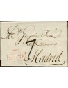 FA1170-12. PREFILATELIA. 1817, 18 de marzo. Sobrescrito circulado de Murcia a Madrid