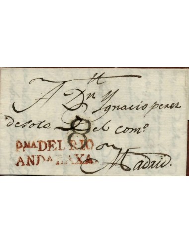 FA1174I. PREFILATELIA. 1820, 2 de octubre. Sobrescrito circulado de Almenara a Madrid