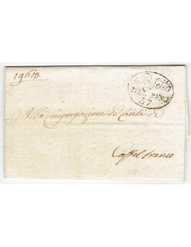 FA0836-20. PREFILATELIA DE ITALIA. 1814, 5 de diciembre. Carta circulada de Bolonia a Castelfranco