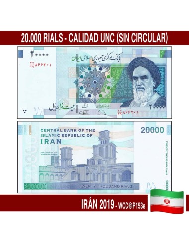 Irán 2019. 20.000 rials (UNC) WPM@P153e