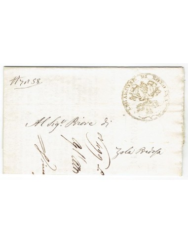 FA0836-28. PREFILATELIA DE ITALIA. 1849, 18 de junio. Carta circulada de Bolonia a Zola Predosa
