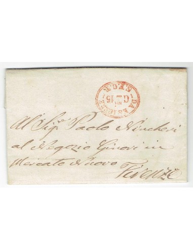 FA0836-52. PREFILATELIA DE ITALIA. 1861. Carta circulada de Esigere a Florencia