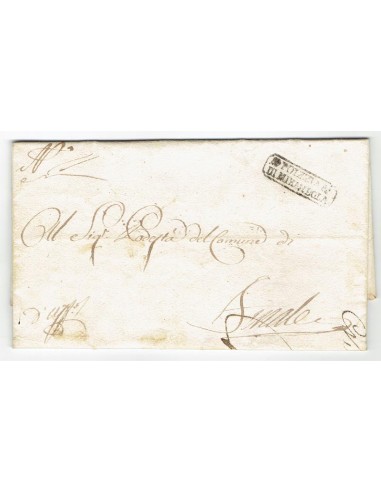 FA0836-108. PREFILATELIA DE ITALIA. 1817, 21 de junio. Carta circulada de Mirandola a Finale