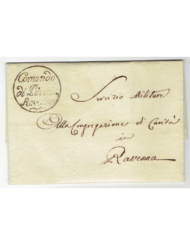 FA0836-151. PREFILATELIA DE ITALIA. 1818, 9 de septiembre. Carta circulada en Ravena