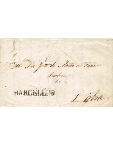 FA1175-1. PORTUGAL. 1854. Carta circulada de Barcellos a Lisboa