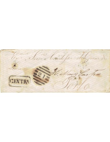 FA1175-6. PORTUGAL. 1873, mes de agosto. Carta circulada de Cintra a Oporto