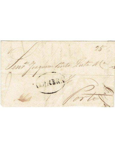 FA1175-7. PORTUGAL. 1841, 21 de noviembre. Carta circulada de Coimbra a Oporto