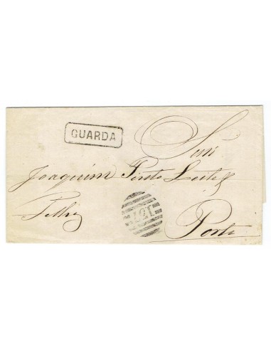 FA1175-13. PORTUGAL. 1871, 7 de enero. Carta circulada de Guarda a Oporto