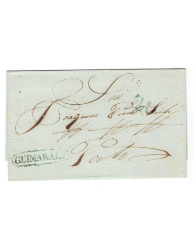 FA1175-14. PORTUGAL. 1845, 7 de abril. Carta circulada de Guimaraes a Oporto