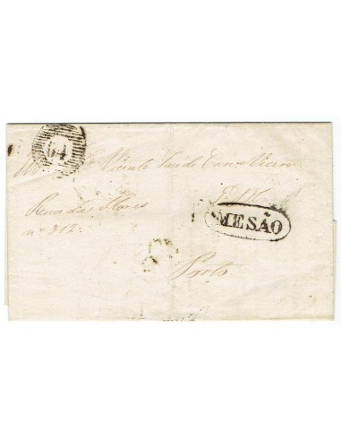 FA1175-24. PORTUGAL. 1859, 19 de septiembre. Carta circulada de Mesao a Oporto
