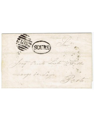 FA1175-25. PORTUGAL. 1872, 20 de julio. Carta circulada de Soure a Oporto