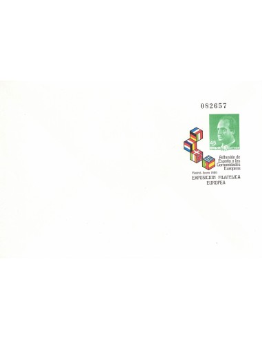 FA8309. SOBRES ENTERO POSTALES . 1986. Exposición Filatelica Europea
