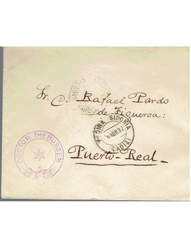 FA8640. FRANQUICIA THEBUSSEM. 1892. Medina Sidonia a Puerto Real