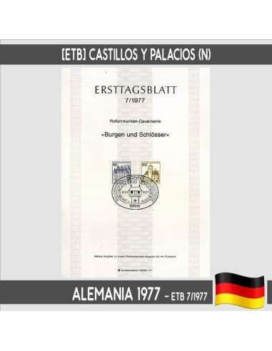 Alemania 1977. [ETB] Castillos y palacios (N)