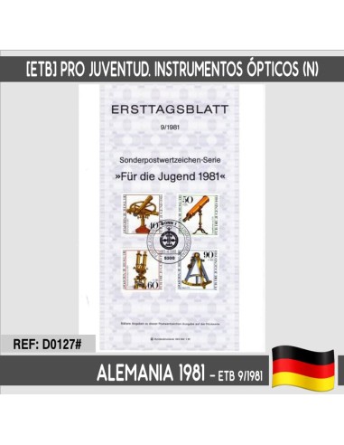 Alemania 1981. [ETB] Pro Juventud. Instrumentos ópticos (N)