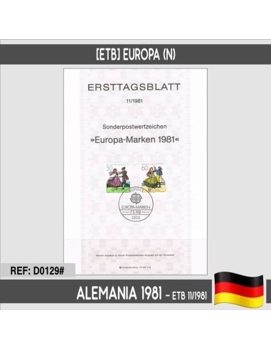 Alemania 1981. [ETB] Europa. Folklore (N)