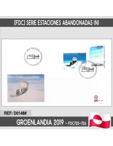Groenlandia 2019 [FDC] Estaciones abandonadas (N)