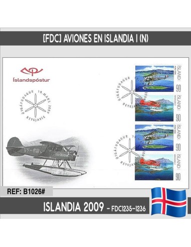Islandia 2009 [FDC] Aviones en Islandia I (N)