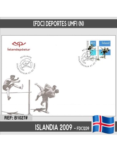 Islandia 2009 [FDC] Deportes UMFI (N)