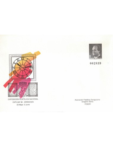 FA8332. SOBRES ENTERO POSTALES . 1990. Exposicion Filatelica Nacional, EXFILNA´90