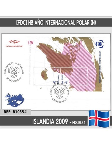 Islandia 2009 [FDC] HB Año Internacional Polar (N)