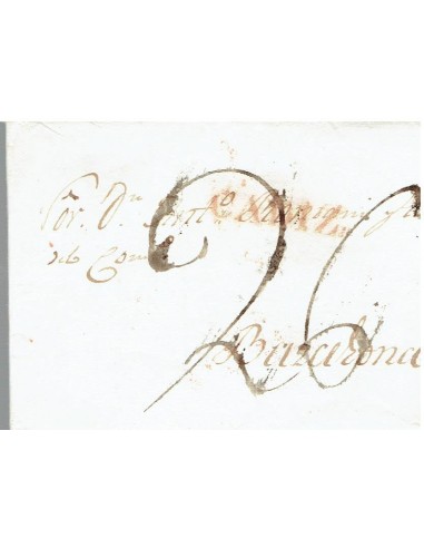 FA8182. PREFILATELIA. 1831, 4 de octubre. Carta completa de Cadiz a Barcelona