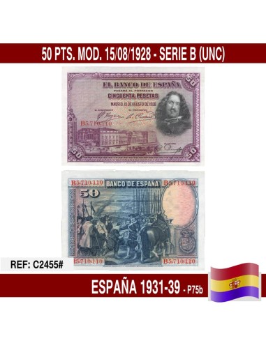 España 1931-1939. 50 pts. II REPÚBLICA (UNC)