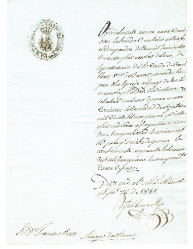 FA7913. DOCUMENTOS. Texto con cuño oficial del Partido Constitucional de Alcantara