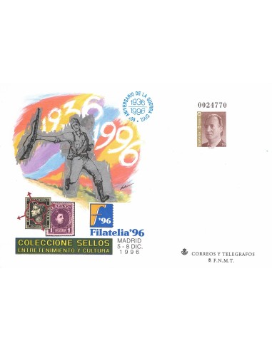 FA8355. SOBRES ENTERO POSTALES . 1996. Feria y Exp. Filatelica FILATELIA´96