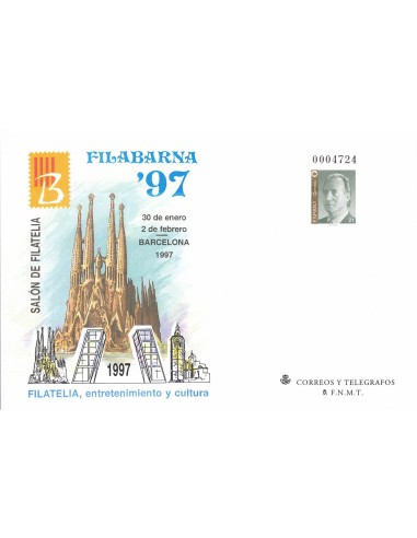 FA8357. SOBRES ENTERO POSTALES . 1997. Feria y Exp. Filatelica FILABARNA´97