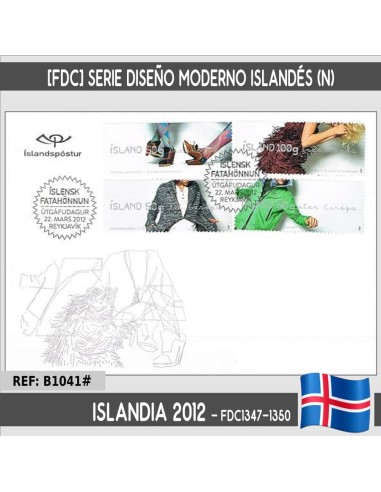 Islandia 2012 [FDC] Diseño moderno islandés. Moda (N)