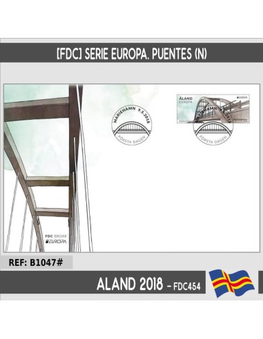 Aland 2018 [FDC] Europa: Puentes (N)