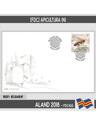 Aland 2018 [FDC] Apicultura (N)