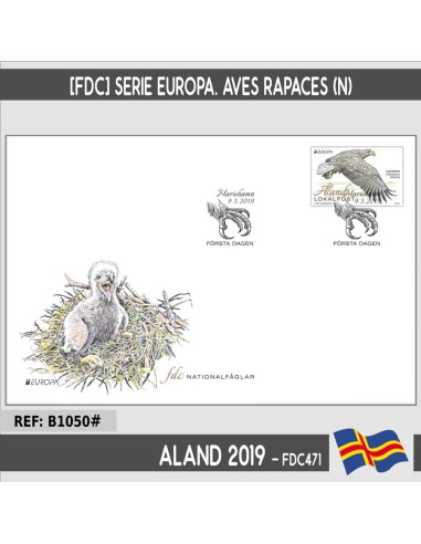 Aland 2019 [FDC] Europa: Aves rapaces (N)