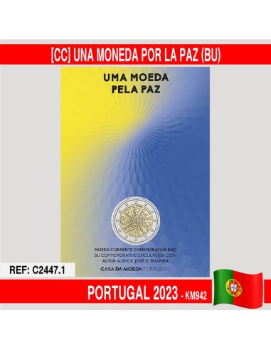 Portugal 2023 [CC] 2€. Una moneda para la paz (BU)