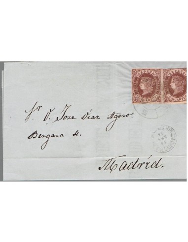 FA8486. HISTORIA POSTAL. 1863, 21 de noviembre. Carta de Medina del Campo a Madrid