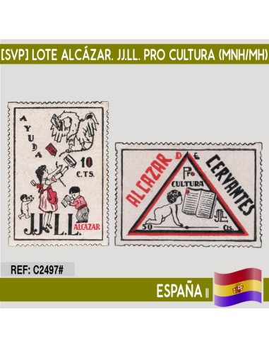 España [SVP] Lote Alcázar. JJ.LL. Pro-cultura (MNH/MH)