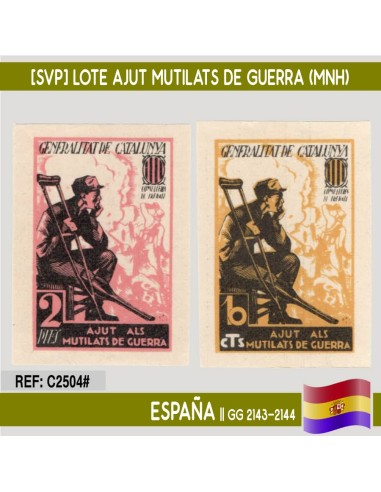 España [SVP] Lote Ajut als mutilats de guerra (MNH)